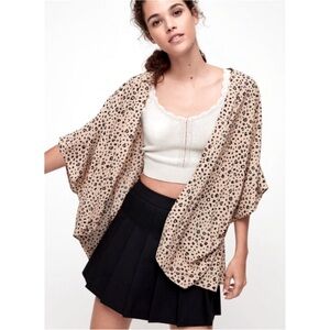Sunday Best Leopard Print Kimono S/M
